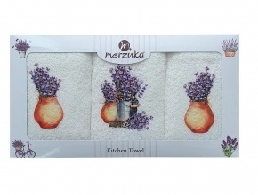 VLK 30x50 BASKILI 3'LÜ EL HAVLUSU